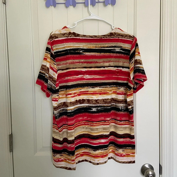 EUC | Alfred Dunner women’s multicolored beaded blouse — medium - Picture 4 of 4
